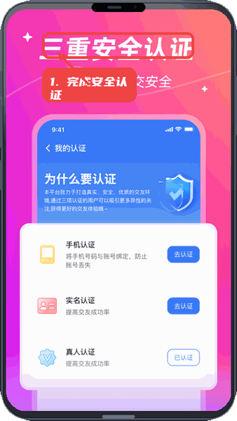 完成三重安全认证。