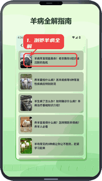 肥羊的幸福生活教程图:第四步,浏览羊病全解。 浏览羊病全解。