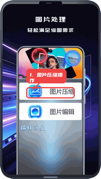 小柿子视频教程图:第二步,图片压缩操作。 图片压缩操作。